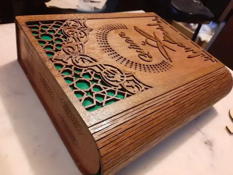Handcrafted Quran Box – Premium Wooden Quality with Beautiful Islamic Design