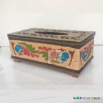 Wooden Tissue Box – Twine Design | Natural Finish, Premium Craft for Home & Office Decor