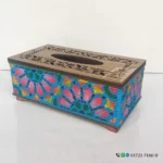 Wooden Tissue Box – Twine Design | Natural Finish, Premium Craft for Home & Office Decor - Image 2