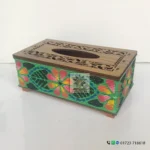 Wooden Tissue Box – Twine Design | Natural Finish, Premium Craft for Home & Office Decor - Image 3